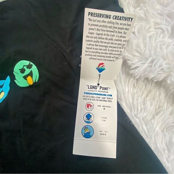 New Pink Dolphin Retro Ghosts Tee - Picture 6 of 12